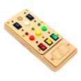 thumbnail image 3 of Lights Switch Busy Board Finger Training Wooden Toy Sensory Toy for Kindergarten, 3 of 8