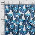 thumbnail image 2 of oneOone Polyester Spandex Medium Blue Fabric Floral Sewing Craft Projects Fabric Prints By Yard 56 Inch Wide, 2 of 5