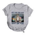 thumbnail image 1 of XZNGL Tunic Tops for Women Short Sleeve Women Casual Letters Printing Shirts Short Sleeve Loose Tee Tops Tunic Blouse Tops for Women Casual Women Shirts Casual Tee Shirts Women, 1 of 5