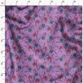 thumbnail image 3 of Soimoi Blue polyester Crepe Fabric Flower Floral Print Fabric by Yard 52 Inch Wide, 3 of 6