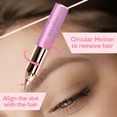 thumbnail image 4 of iMusthav Portable Eyebrow Hair Remover Trimmer: Painless Electric Razor for Eyebrows, Nose, and Ear Hair. 18K Gold-Plated with 360° LED Light., 4 of 6