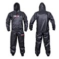 thumbnail image 2 of DEFY Heavy Duty Sweat Suit Sauna Exercise Gym Suit Fitness, Weight Loss, Anti-Rip, with Hood (Large), 2 of 5