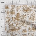 thumbnail image 2 of oneOone Polyester Spandex Brown2 Fabric Asian Japanese Pattern Sewing Craft Projects Fabric Prints By Yard 56 Inch Wide, 2 of 4