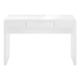 thumbnail image 4 of Monarch Specialties Computer Desk, Home Office, Laptop, Storage Drawers, 48"l, Work, Laminate, Glossy White, Contemporary, Modern, 4 of 9