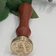 thumbnail image 2 of WHEANG Home Decor Fire Lacquer Seal Retro English Letter Copper Headquets Seal Wax Hand Account Seal and Copper Chapter Bronze Head One Size Multi-Color, 2 of 4