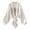 White, variant on Qholemyo Women's Tie-Front Chiffon Shrug Lightweight Long Lantern Sleeve Summer Cardigan Cute Stylish Casual Cropped Coverup