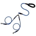 thumbnail image 1 of Dog Leash Dog Leash Main Lead Rope With Padded Handle Two Detachable Leash Splitters Heavy Duty Clip Reflective Nylon Blue For Dog Walking And Security Blue, 1 of 1