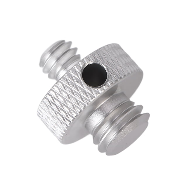 1/4in And 3/8in Camera Screw Adapter Mount, Aluminum Alloy Clear Camera Screw Adapter For Ball Head Silver