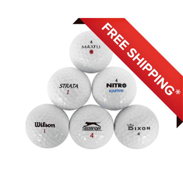 4 Dozen Assorted Golf Balls Value Grade