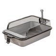 thumbnail image 2 of GROWTH TANK Cat Toilet Open Top Cat Litter Container Pets Accessories PP Cat Litter Tray Gray, 2 of 9