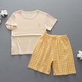 thumbnail image 2 of Zpanxa Ensembles Assortis pour Filles Ensemble de Pyjama Mince à Manches Courtes Tenue d'Intérieur Ensemble de Climatisation 12 Ans, 2 of 7