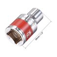 thumbnail image 2 of Unique Bargains 1/2-Inch Drive by 8mm Shallow Socket w Red Band, Cr-V, 6-Point, Metric, 2 of 4