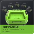 thumbnail image 5 of Greenworks 80V (2) Batteries 2,0 Ah et Ensemble Chargeur 2 A, 5 of 5