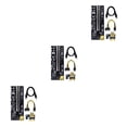 thumbnail image 1 of tredstone 5x USB 3 Riser Board VER009S GOLD PCI-E 1x to 16x Powered 60cm PCIe Extender Type 2 3Set, 1 of 6