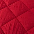thumbnail image 5 of JML Ensemble de Couette Taille Simple 2 Pcs - 480GSM Texture Froissée Design Carré, Bourgogne, 5 of 5