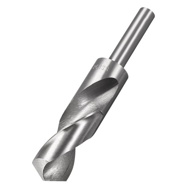 Unique Bargains 1/2' Straight Shank 26mm Drill Bit HSS 4241 Silver