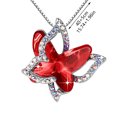 thumbnail image 2 of Jusqu'à 65 % de Rabais sur les Colliers SMihono pour Femmes Collier Papillon en Cristal Multicolore Pendentif de Mode, 2 of 2