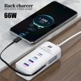 thumbnail image 4 of Yhmxh Electronics Accessoires Informatiques Accessoires de Jeu Chargeur Multiport avec Deux Ports PD et Deux Ports USB pour Charge Rapide Convient aux Appareils IOS et Android Station de Charge Multifonctionnelle, 4 of 7