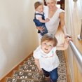 thumbnail image 2 of Paw Collection Contemporary, Cozy, Vibrant and Soft Stair Tread Mats & Rugs, 9'' x 28'', 2 of 7