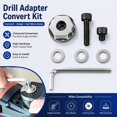 thumbnail image 4 of Carbon Steel Star Lock System Multi-Tool Converter Adapter Power Tools, Oscillating Saw Blade Adapter Kit for Angle Grinder & Drill, Compatible with Multi-Tool Accessories, 1 Set, 4 of 6