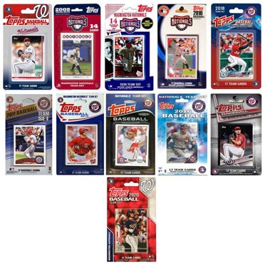 C&I Collectables NATS1120TS MLB Washington Nationals Ensemble d'Équipe de Cartes à Échanger sous Licence, 11 Différentes