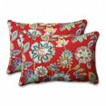 thumbnail image 1 of Pillow Perfect 601625 Extérieur & Intérieur Daelyn Cerise Ove Taille Rectangulaire Jeter Oreiller&44; Lot de 2 - Rouge, 1 of 2