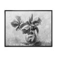 thumbnail image 1 of Designart Monochrome Still Life Of Flowers In A Vase FLOAT FRAME WALL ART, 1 of 4