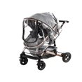 thumbnail image 4 of SNNROO 1pc Universal Windproof Breathable Baby Stroller Rain Cover  Transparent Infant Stroller Rain Cover Accessory  Suitable For Rainy Days, 4 of 7