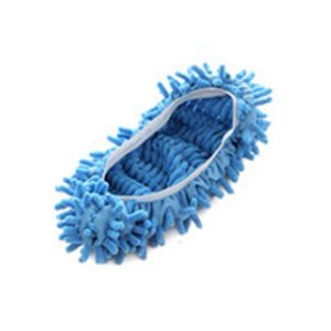 1Pc Chaussures Mop Cover Floor Dust Cleaning Pantoufles paresseuses Tête de Mops pour les ménages (bleu)