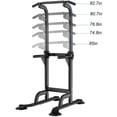 thumbnail image 2 of SOGES Height Adjustable Power Tower Dip Stands Pull up Bar Strength Training for Home Gym Black, 2 of 6