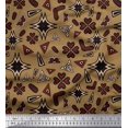 thumbnail image 1 of Soimoi Polyester Crepe Fabric Flower Artistic Print Fabric by The Yard 42 Inch Wide, 1 of 3