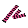 thumbnail image 4 of Men's Women's Winter Striped Pattern Knitted Yarn Warm Boot Leg Guards Foot Pile Socks, 4 of 4