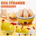 thumbnail image 3 of EQWLJWE Egg Cookers,Electric Egg Cookers,Electric Egg Boiler,Chicken Shape Egg Cooker,Multifunction Chicken Shape Rapid Egg Boiler,7 Egg Capacity Automatic Shut Off Mini Breakfast Machine, 3 of 8