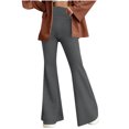 thumbnail image 1 of Plebaso Pantalon Évasé Taille Haute pour Femmes Extensible Mince Legging Décontracté d'Entraînement Bootcut Pantalon de Yoga pour Femmes, 1 of 6