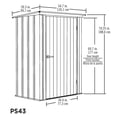 thumbnail image 3 of Abri de patio Spacemaker, 4 x 3, gris pâle et anthracite, 3 of 8