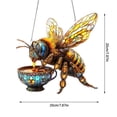 thumbnail image 3 of Capteurs de Soleil Ornements de Jardin Animaux d'Extérieur Capteurs de Soleil pour Fenêtres Ornements de Jardin Capteurs de Soleil d'Extérieur pour Fenêtres Capteurs de Soleil Ornement Ornement Suspendu Verre Rideau en Acier Vitrail Fenêtre, 3 of 4