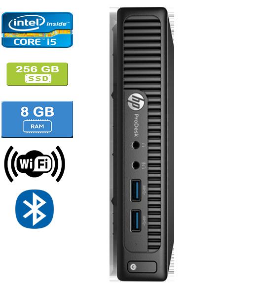Refurbished: HP 400 G2 MINI Intel Core i5-6500T 2.50 GHz, 8GB, 256GB SSD, Win 10 Pro