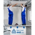 thumbnail image 4 of Aluminum Telescoping Work Plank - 8 - 13Ft Adjustable Telescoping Plank with 440Lbs Capacity, Skid - Proof Platform Aluminum Scaffolding Plank As Scaffold Ladder Accessory, 4 of 6