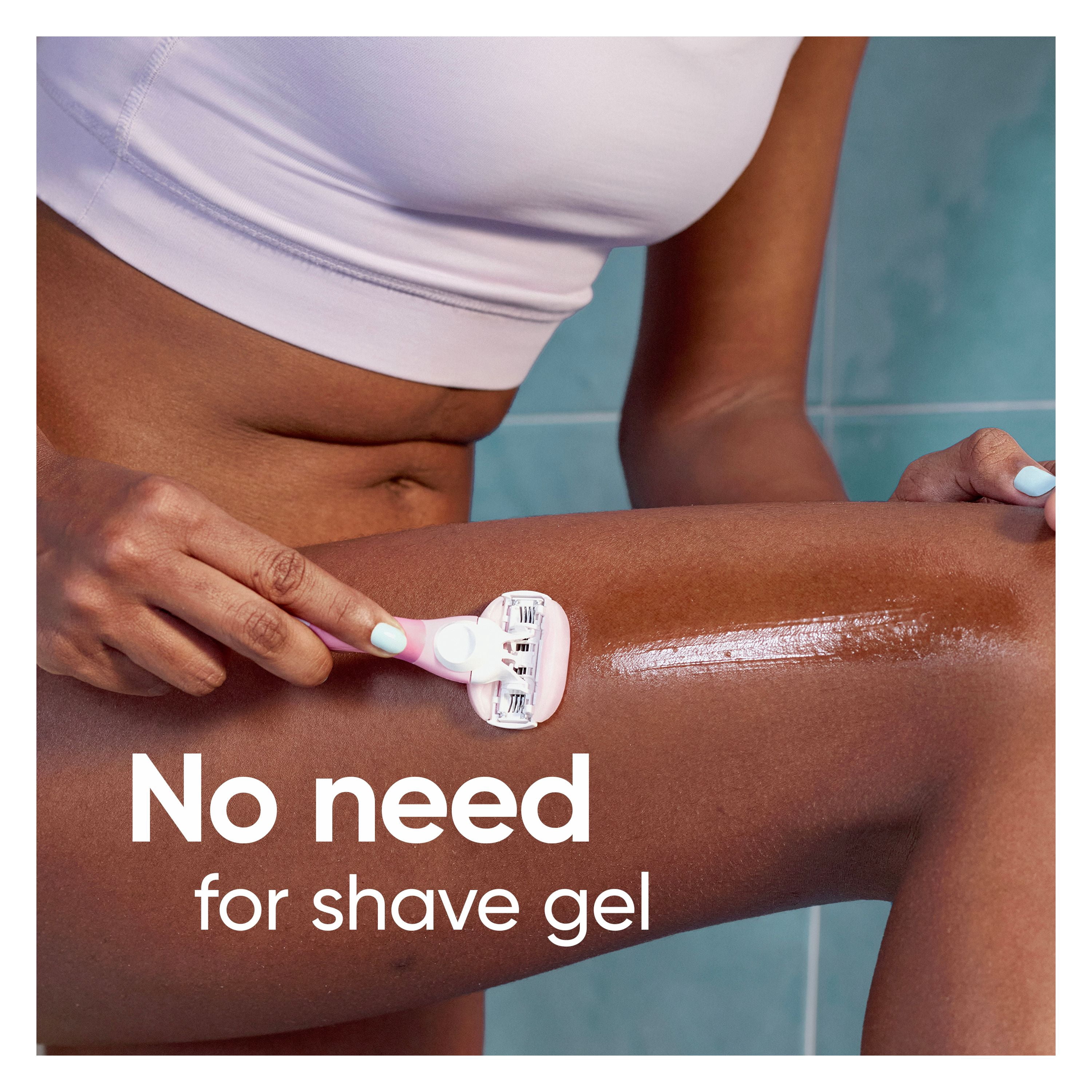 Venus GlisseConfort au Thé Blanc Lames de Rasoir pour Femmes, avec Barres de Gel à Raser Intégrées, 8 Recharges de Lames