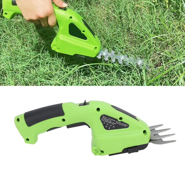 Electric Grass Shear Hedge Trimmer, 7.2V Cordless Grass Shear Rechargeable One Hand Operation For Garden