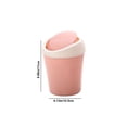 thumbnail image 3 of RRJ Desktop Trash Can, Shake Lid Plastic Waste Bin, Mini Office Desk Garbage Can, Car Home Kitchen Restaurant Storage Container, Small Space Trash Basket, 3 of 6