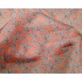 thumbnail image 4 of oneOone Silk Tabby Fabric Leaves Block Print Fabric BTY 42 Inch Wide, 4 of 4