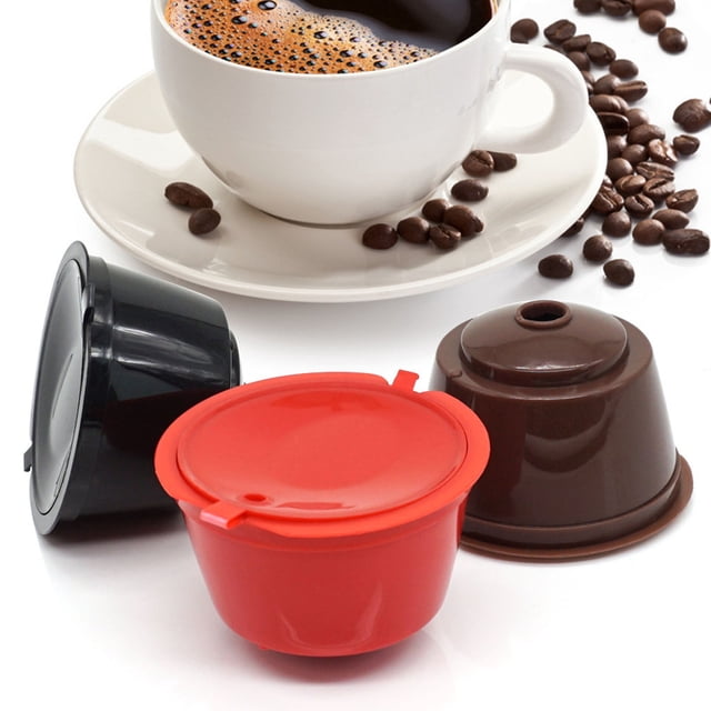 YAOMOBB Tasse Capsule de Café Polyvalente Capsules de Café Réutilisables Ensemble de 5 Filtre Pratique et de Qualité Alimentaire pour Machines Dolce Gusto
