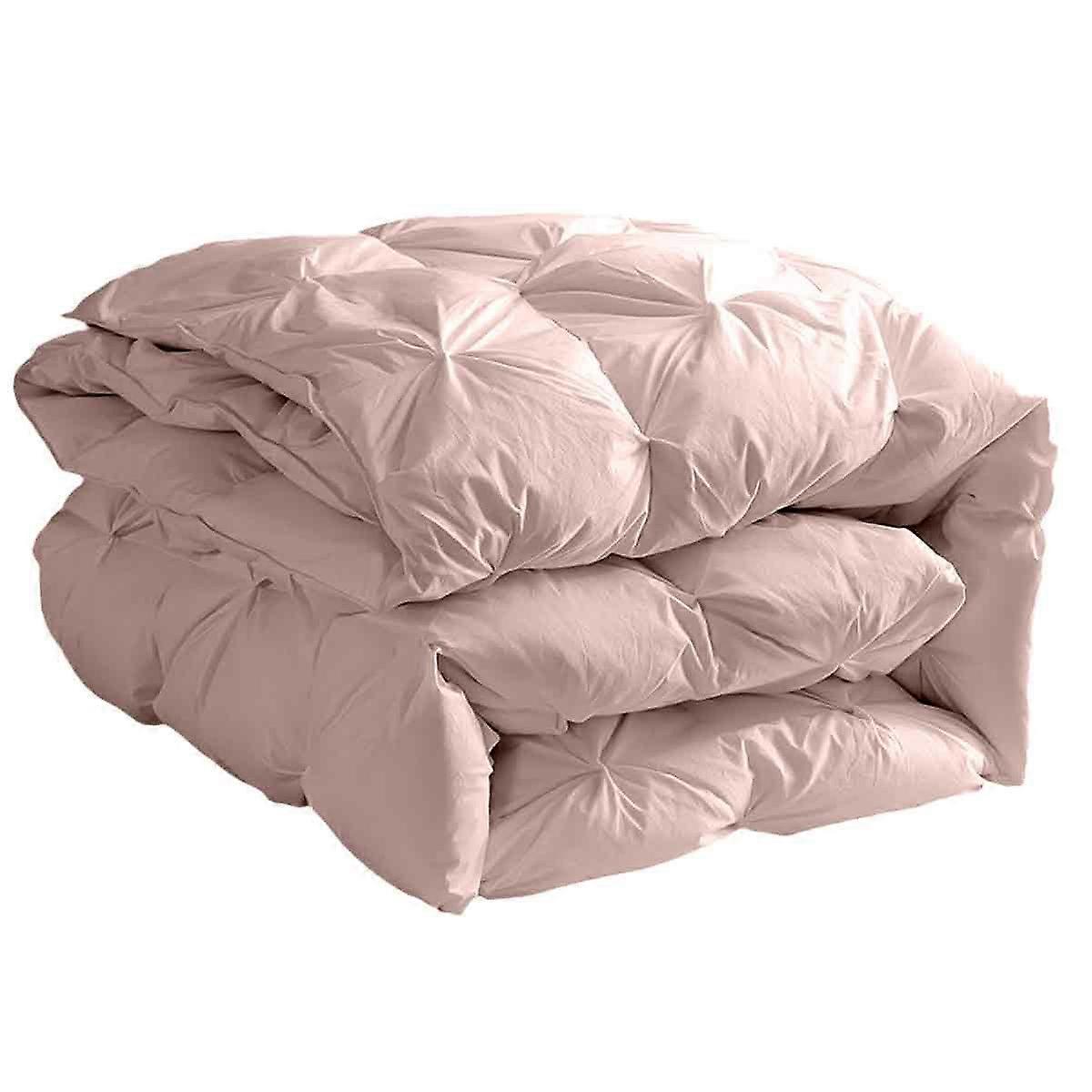 3-piece pleated duvet cover with zipper, 100% microfiber 120gsm pleated duvet cover, luxurious and hypoallergenic pleated decoration