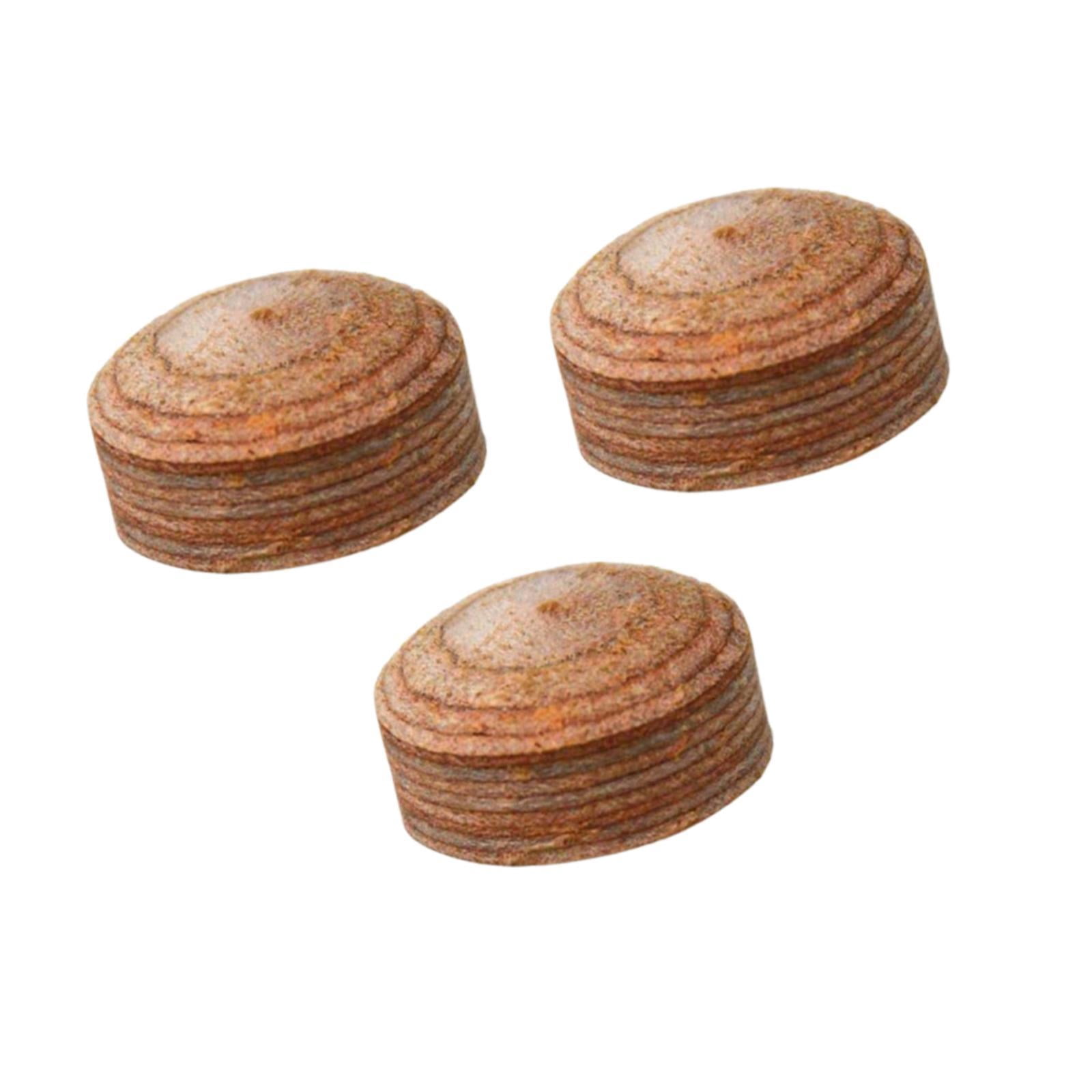 S SERENABLE Pointe de Queue de Piscine Portable à Plusieurs Couches Pointe de Snooker Pointe de Queue de Billard Pointes de Queue de Piscine 3 Pcs 13mm