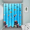 thumbnail image 4 of Shower Curtain Hooks Shower Curtain Waterproof Mold-Resistant Thick Type Bathroom Curtain Installation Kit Bathroom No-Punch Separation Curtain Door Curtain Window Curtain Hanging Curtain, 4 of 6