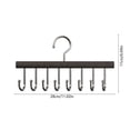 thumbnail image 3 of Birdeem Closet Organizers and Storage, Organizers and Storage, Belt Hanger for Closet Closet Organizers and Storage Belt Rack with 8 Hooks Multifunction Sturdy Wooden Hanger Tie Rack, 3 of 6