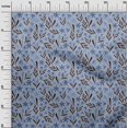 thumbnail image 3 of oneOone Georgette Viscose Medium Blue Fabric Floral Fabric For Sewing Printed Craft Fabric By The Yard 42 Inch Wide, 3 of 4