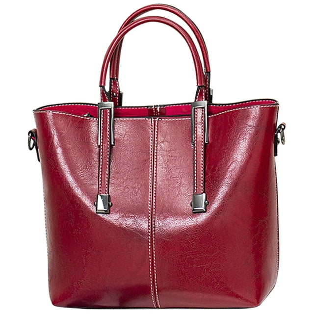 Bucket Bag Large Capacity Zipper Tote Handbag Crossbody Shoulder Bag for Women