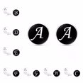 thumbnail image 2 of Maoww 1 Pair Men's Letter Cufflink Wedding Formal Initial Alphabet Stainless Steel Cufflink, Letter L, 2 of 7